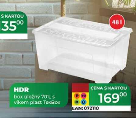 HDR box úložný 70'LS vikem plast TexBox 