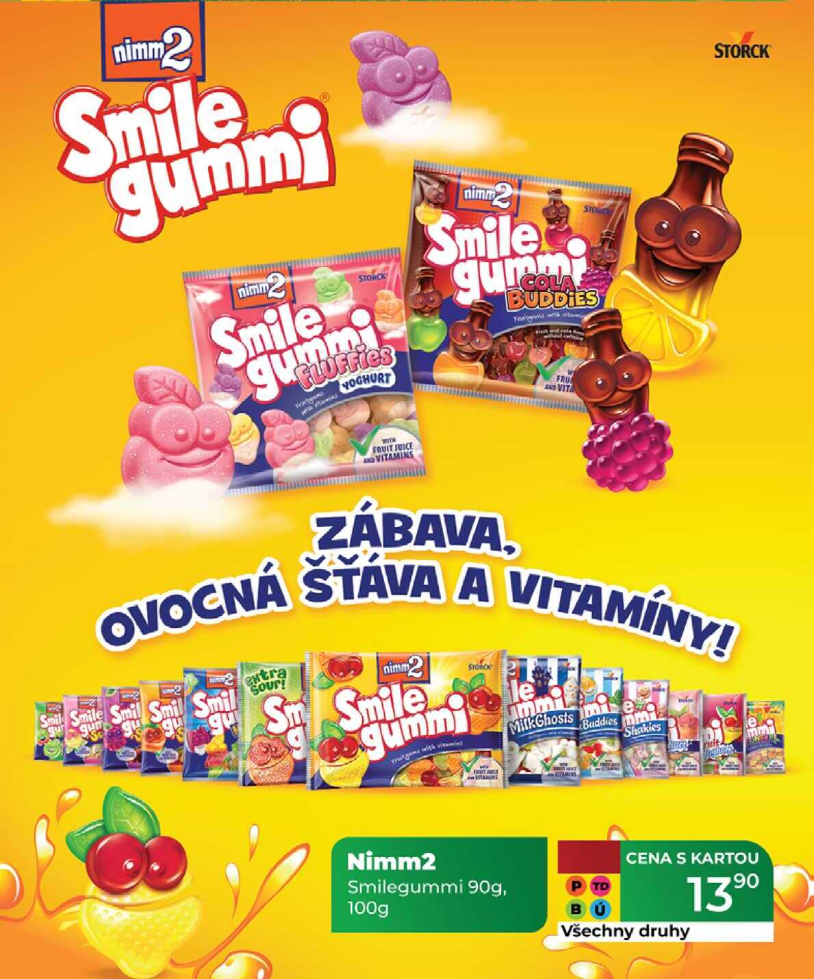 Nimm2 Smilegummi 90g, 100 g