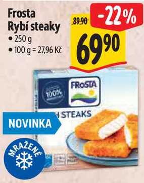 Frosta Rybí steaky, 250 g 