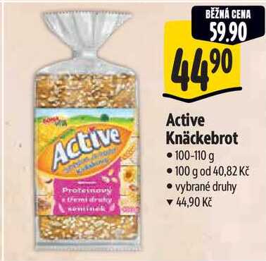 Active Knäckebrot, 100-110 g 