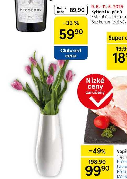 Kytice tulipánů 7 stonků, více barev