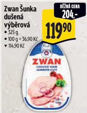 Zwan Šunka dušená výběrová, 325 g