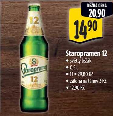 Staropramen 12, 0,5 l