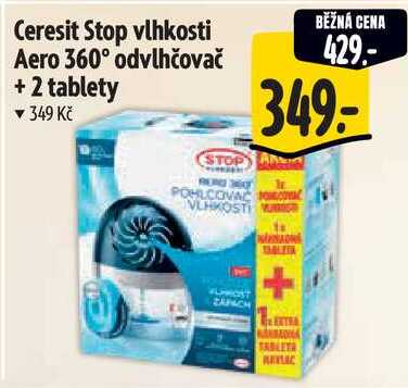 Ceresit Stop vlhkosti Aero 360° odvlhčovač + 2 tablety