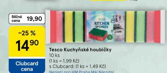 Tesco Kuchyňské houbičky, 10 ks  
