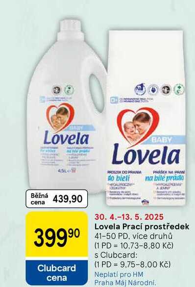 Lovela Prací prostředek, 41-50 PD, vice druhů  