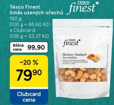 Tesco Finest Směs uzených ořechů, 150 g 
