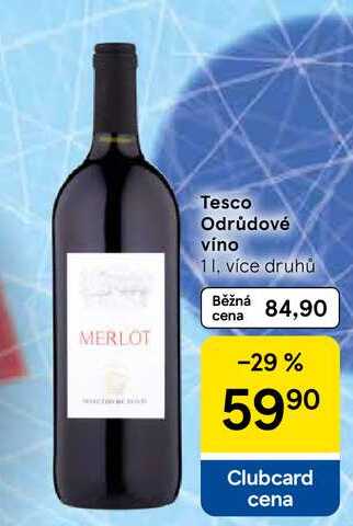 Tesco Odrůdové víno, 1 l 