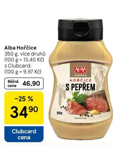 Alba Hořčice, 350 g, více druhů 
