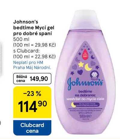 Johnson's bedtime Mycí gel pro dobré spaní, 500 ml  