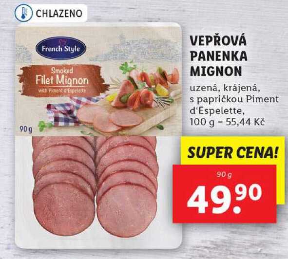VEPŘOVÁ PANENKA MIGNON, 90 g