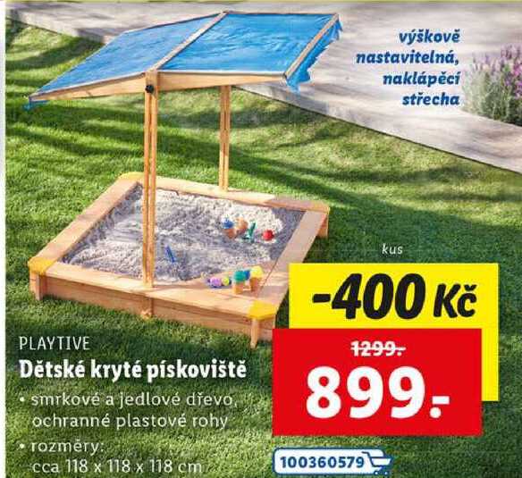Dětské kryté pískoviště 