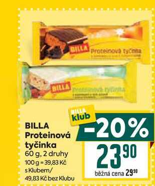 BILLA Proteinová tyčinka 60 g