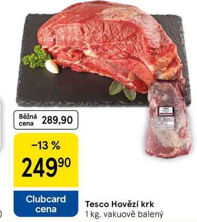 Tesco Hovězí krk, 1 kg