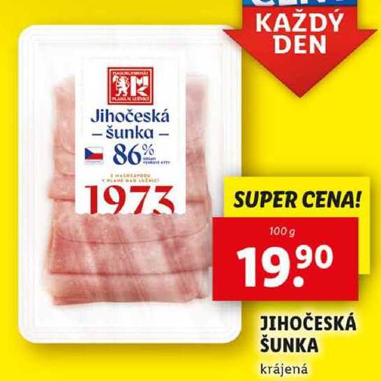 JIHOČESKÁ ŠUNKA, 100 g