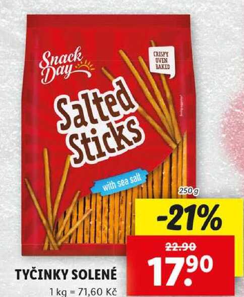 TYČINKY SOLENÉ, 250 g