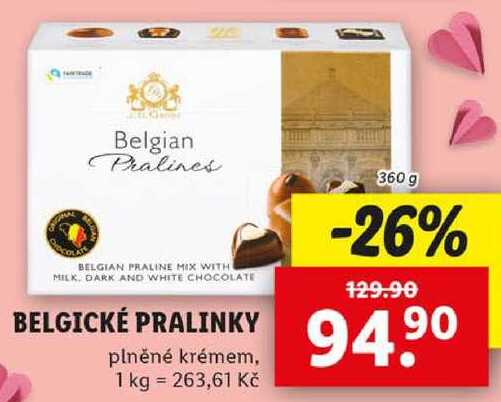 BELGICKÉ PRALINKY, 360 g