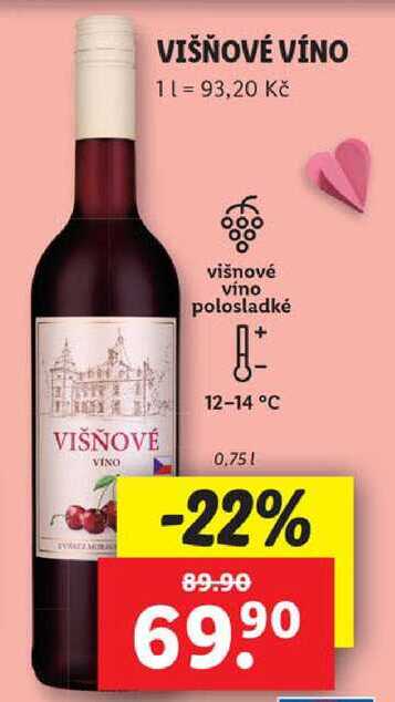 VIŠŇOVÉ VÍNO, 0,75 l