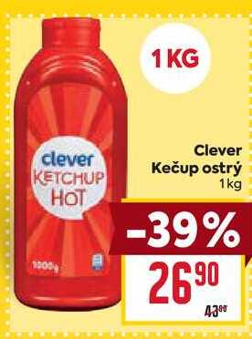 Clever Kečup ostrý 1kg