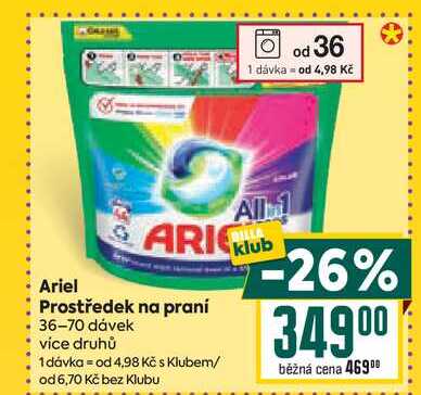 Ariel Prostředek na praní 36-70 dávek