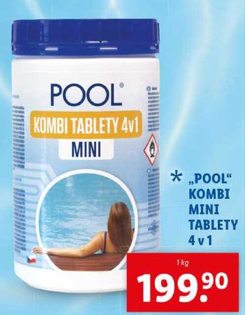 ,,POOL" KOMBI ΜΙΝΙ TABLETY 4v1, 1 kg