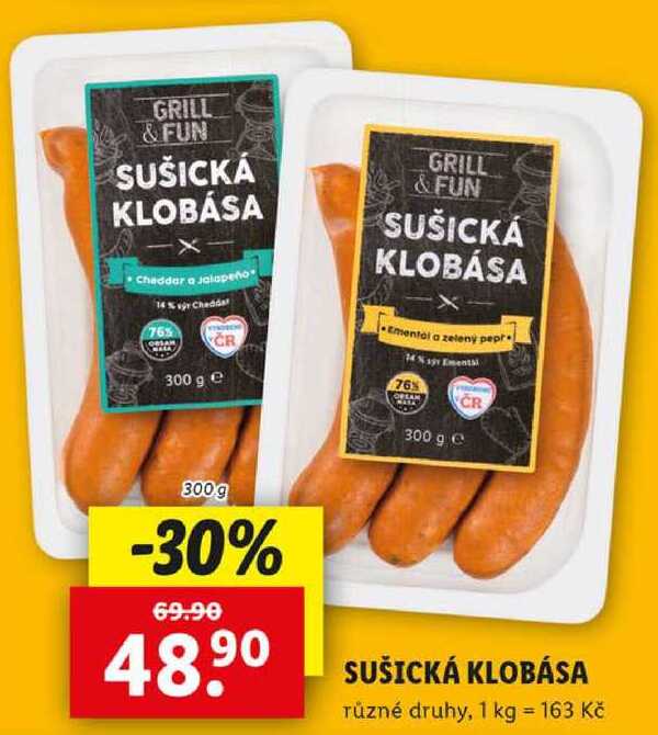 SUŠICKÁ KLOBÁSA, 300 g