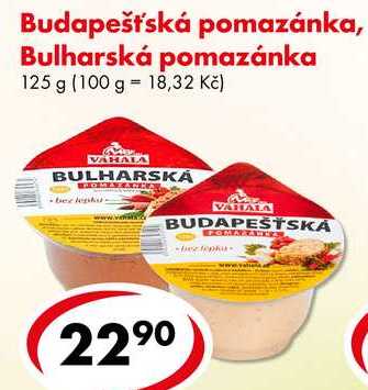 Budapešťská pomazánka, Bulharská pomazánka, 125 g 