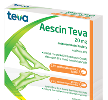 Aescin Teva 20 mg 120 enterosolventních tablet