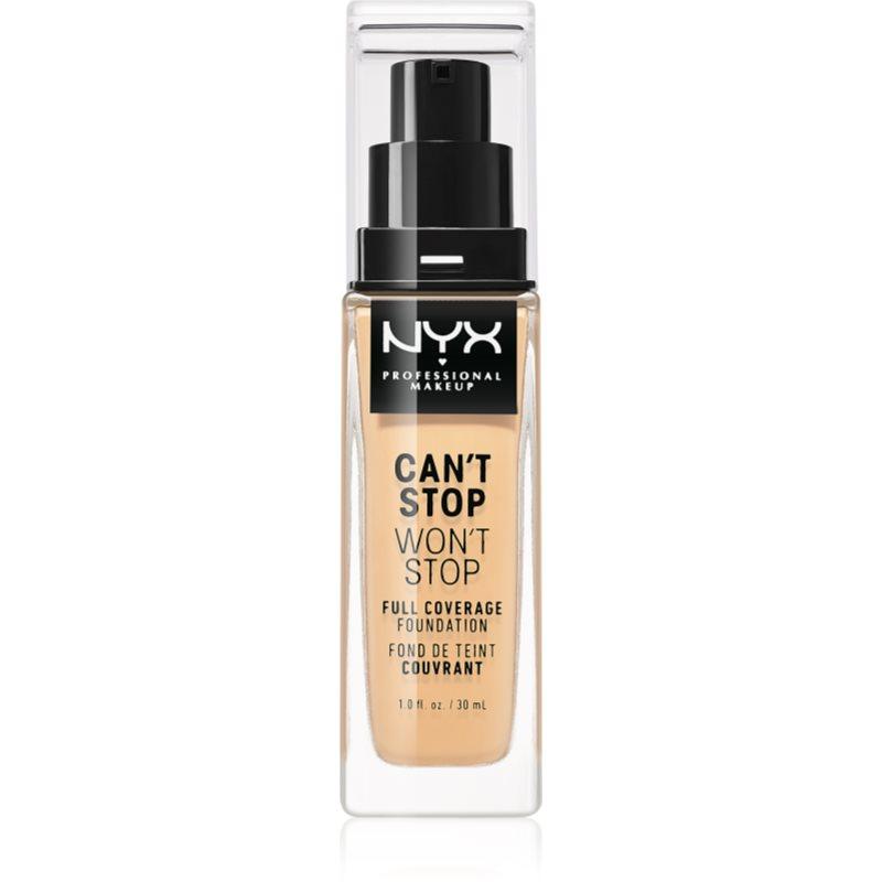 NYX Professional Makeup Can't Stop Won't Stop Full Coverage Foundation vysoce krycí make-up odstín 07 Natural 30 ml