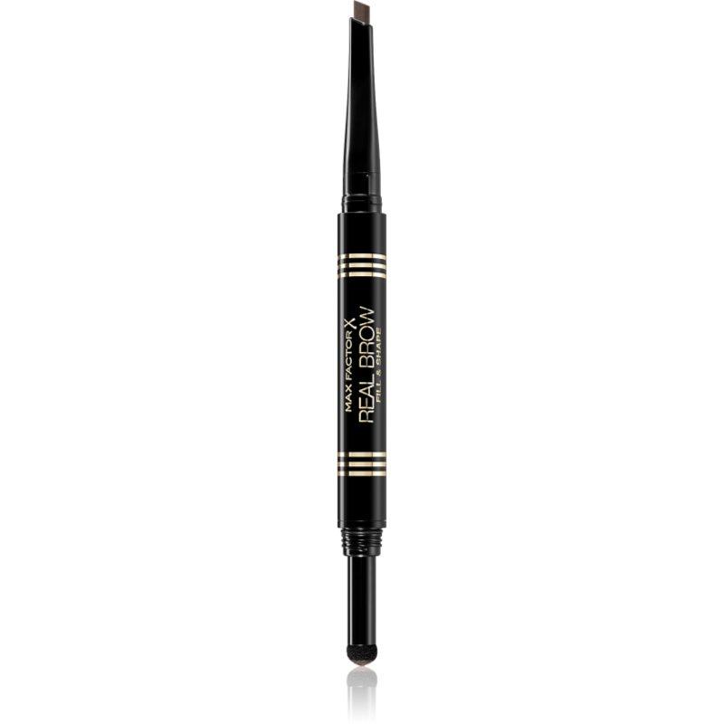 Max Factor Real Brow Fill & Shape tužka na obočí odstín 03 Medium Brown 0.6 g