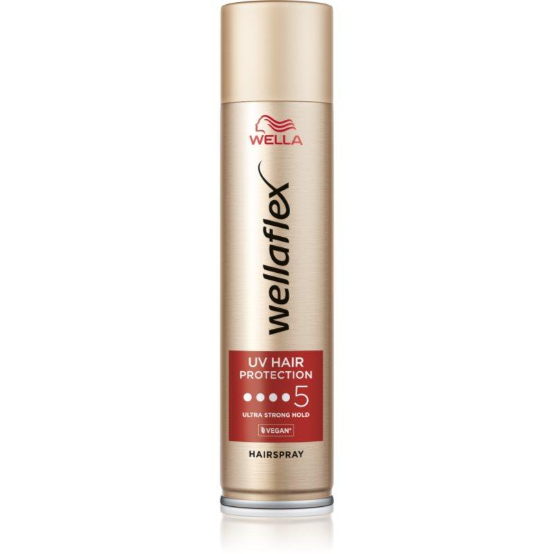 Wella Wellaflex UV Hair Protection lak na vlasy s extra silnou fixací pro tepelnou úpravu vlasů 250 ml