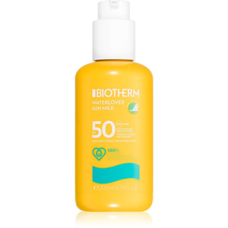 Biotherm Waterlover Sun Milk 50 voděodolné mléko na opalování SPF 50 unisex 200 ml
