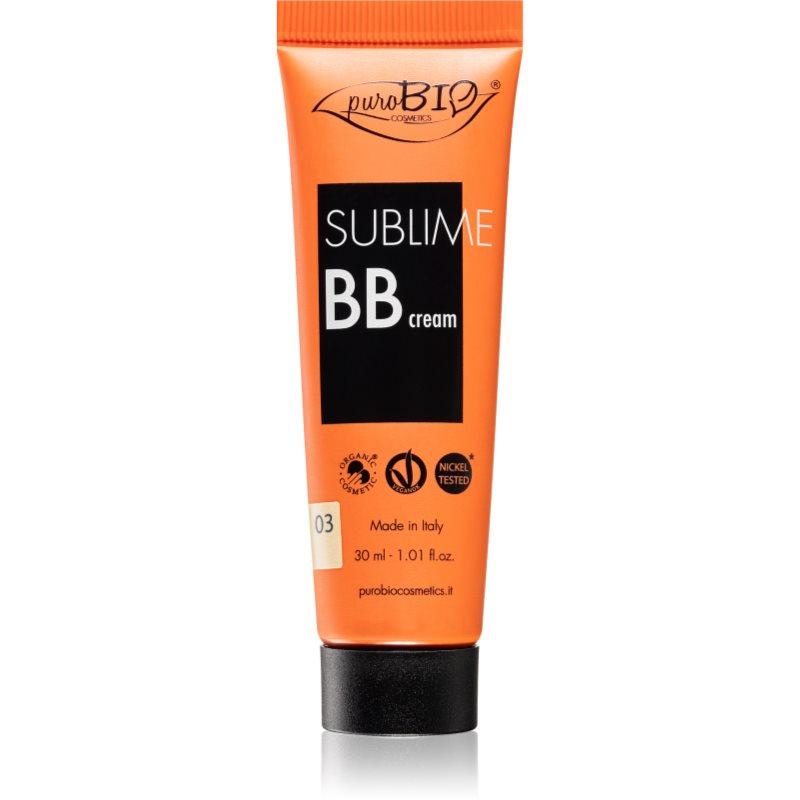 puroBIO Cosmetics Sublime hydratační BB krém odstín 03 30 ml