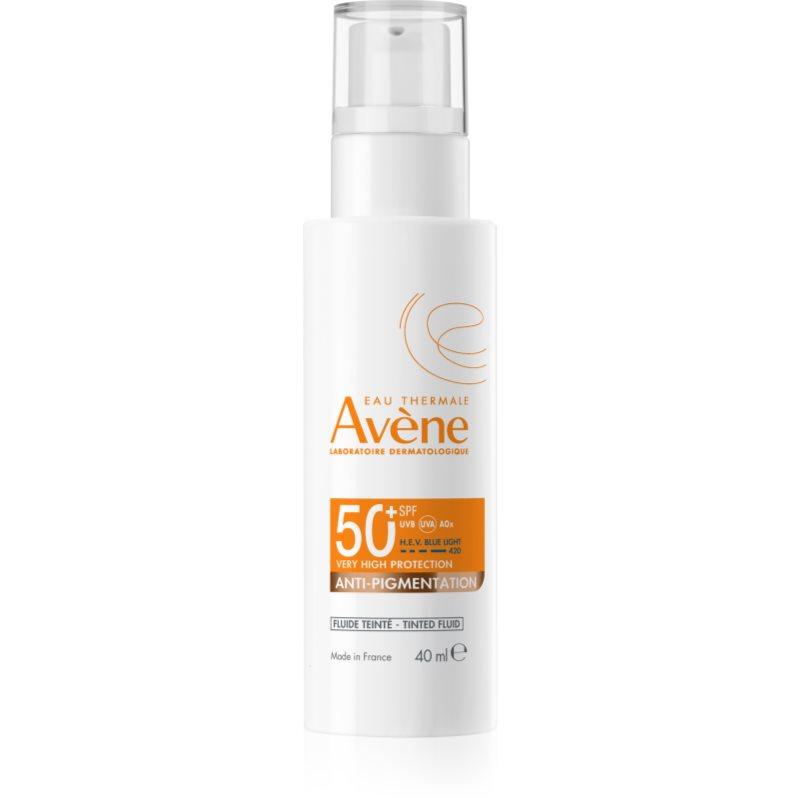 Avène Sun Anti-Aging Suncare Tinted ochranný tónovaný fluid na obličej proti pigmentovým skvrnám SPF 50+ 40 ml