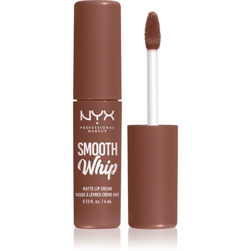 NYX Professional Makeup Smooth Whip Matte Lip Cream sametová rtěnka s vyhlazujícím efektem odstín 24 Memory Foam 4 ml