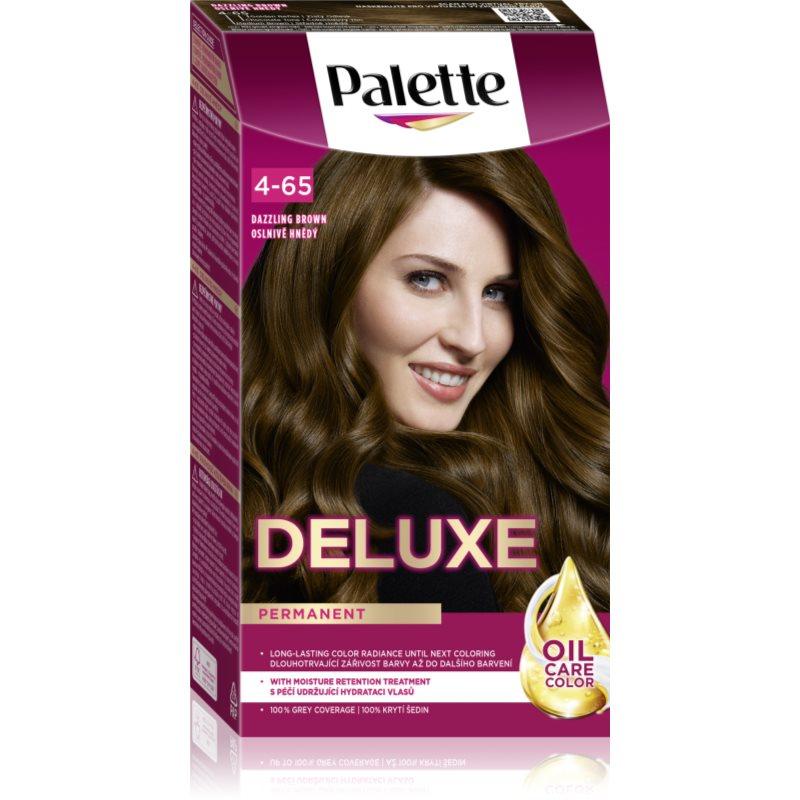 Schwarzkopf Palette Deluxe permanentní barva na vlasy odstín 4-65 Oslnivě hnědý 1 ks