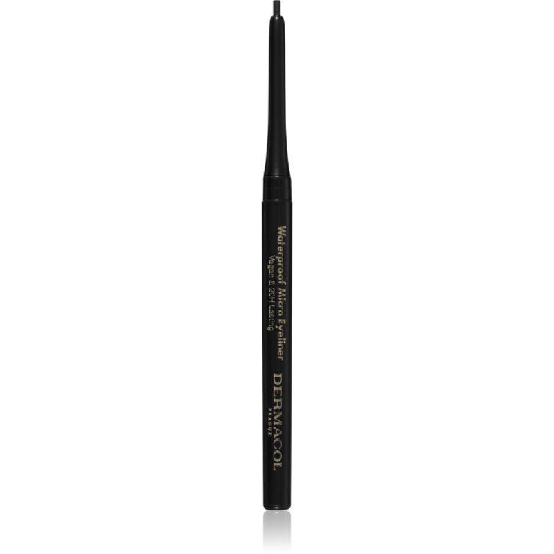Dermacol Micro Eyeliner Waterproof voděodolná tužka na oči odstín 01 Black 0,35 g