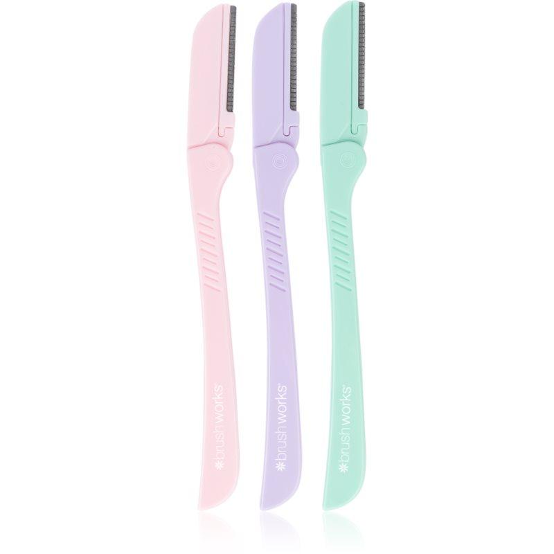 Brushworks Precision Eyebrow Razor Pastel břitva na obočí