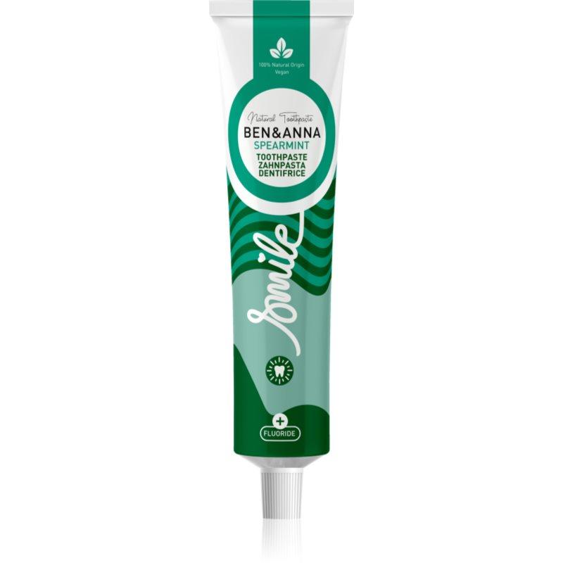 BEN&ANNA Toothpaste Spearmint přírodní zubní pasta s fluoridem 75 ml