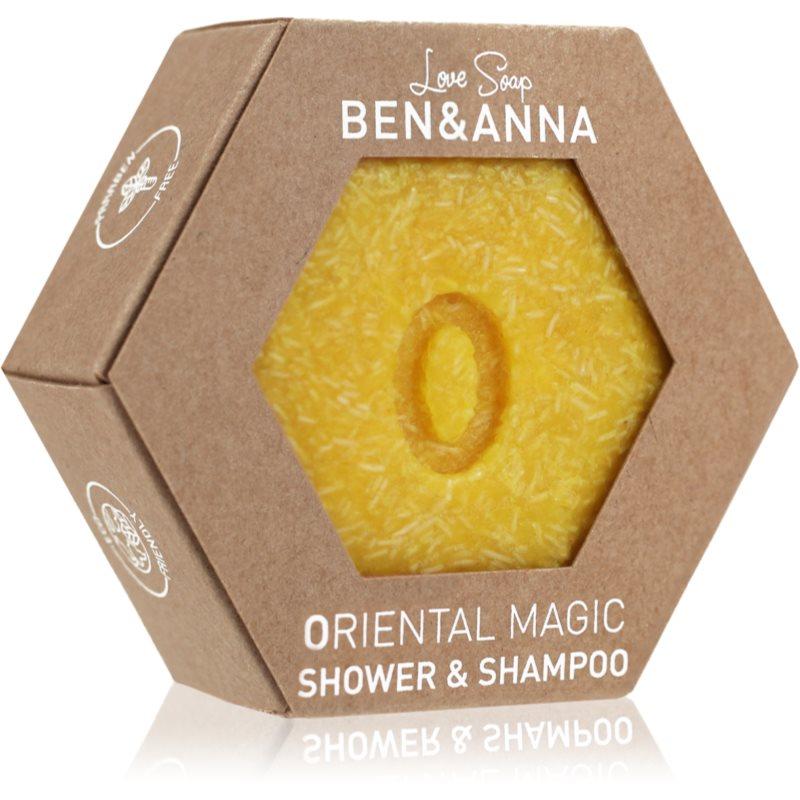 BEN&ANNA Love Soap Shower & Shampoo tuhý šampon a sprchový gel 2 v 1 Oriental Magic 60 g