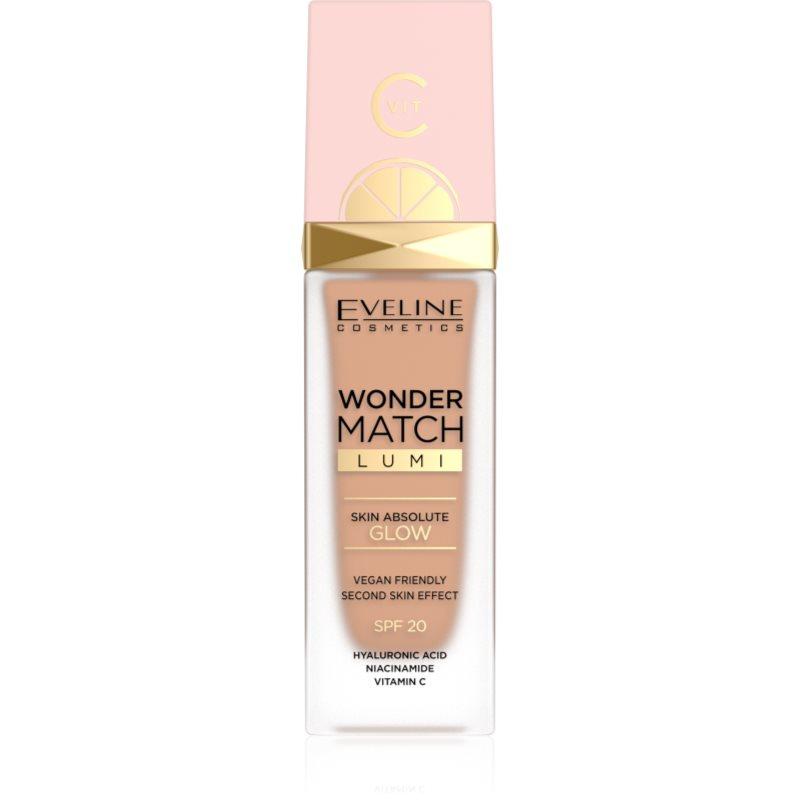 Eveline Cosmetics Wonder Match Lumi hydratační make-up s vyhlazujícím účinkem SPF 20 odstín 25 Sand Beige 30 ml