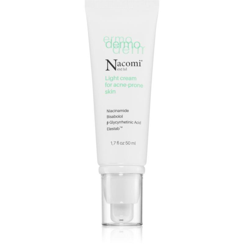 Nacomi Next Level Dermo lehký krém proti akné regulující tvorbu kožního mazu 50 ml
