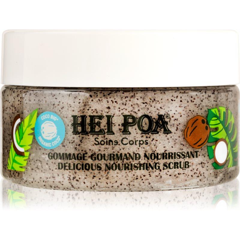 Hei Poa Tahiti Monoi Oil vyživující tělový peeling s kokosem 260 g