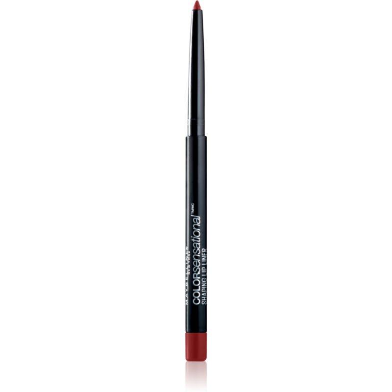MAYBELLINE NEW YORK Color Sensational Shaping Lip Liner tužka na rty s ořezávátkem odstín 90 Brick Red 1.2 g