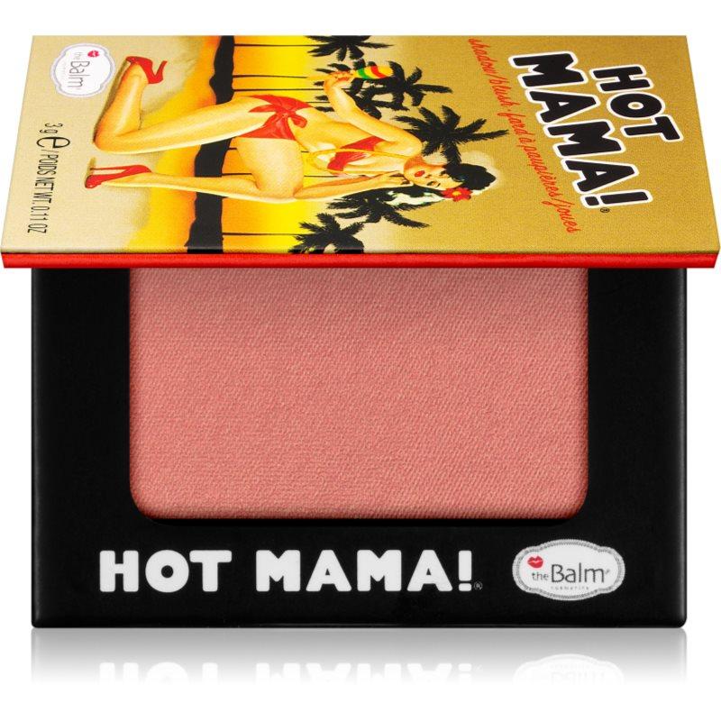 theBalm Hot Mama! Travel size tvářenka a oční stíny v jednom odstín Beautiful Peachy Pink 3 g