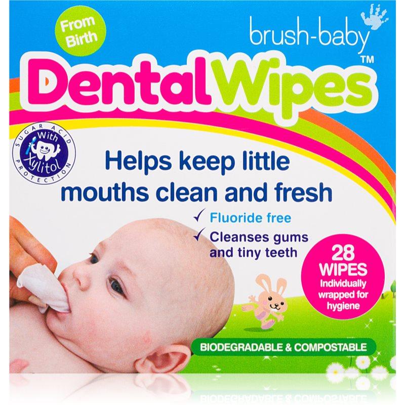 Brush Baby DentalWipes ubrousky na zuby pro děti 28 ks