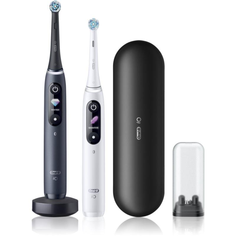 Oral B iO8 elektrický zubní kartáček DUO Black & White 2 ks