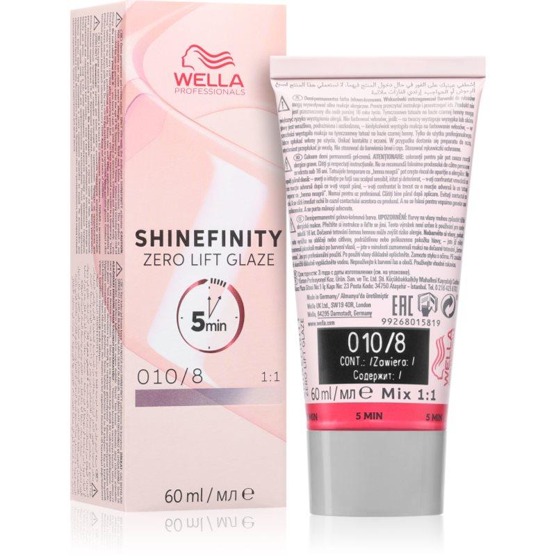 Wella Professionals Shinefinity Zero Lift Glaze demipermanentní barva na vlasy odstín 010/8 Opal Flash 60 ml