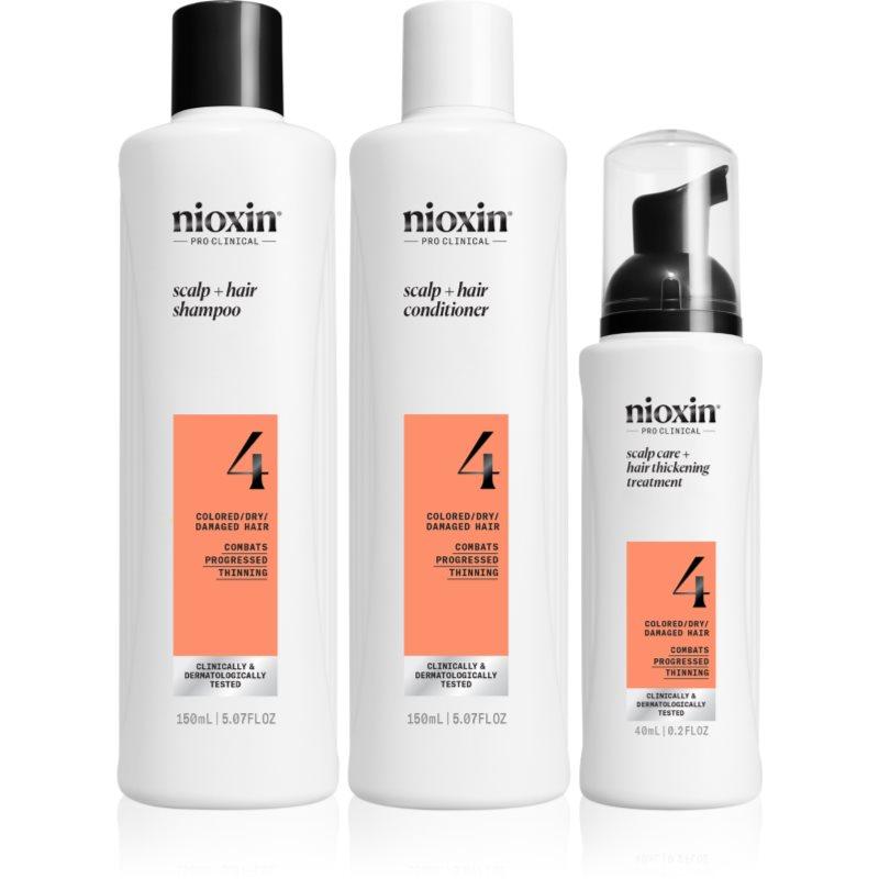 Nioxin System 4 dárková sada pro poškozené a barvené vlasy 3 ks