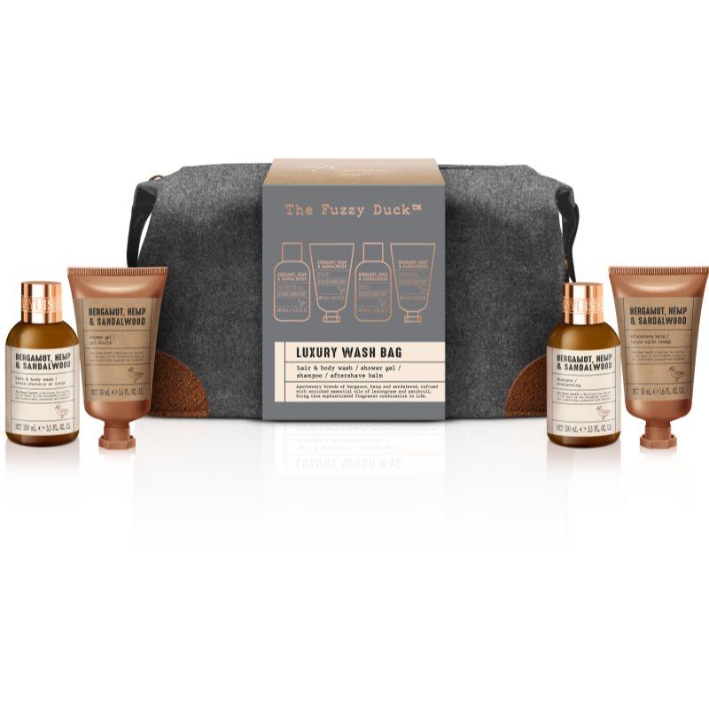 Baylis & Harding The Fuzzy Duck Bergamot, Hemp & Sandalwood dárková sada kosmetická taštička pro muže